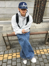 バーネット ダブルピンタックバルーンデニムパンツ 2C