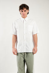 TEMPUS OVER-FIT HALF SLEEVE SHIRT [WHITE]