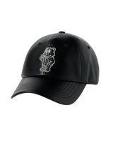 26SS LINE AC BEAR VEGAN LEATHER BALL CAP