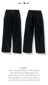 Wave point denim