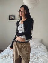 Poning Layered Double Cardigan