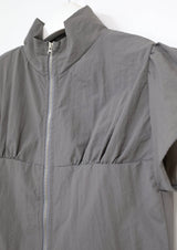 slim puff zip-up