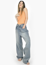 (UNISEX)carpenter denim pants