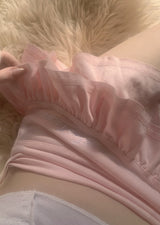 フルツフリルレタリングローウエストスカート (ライトピンク)