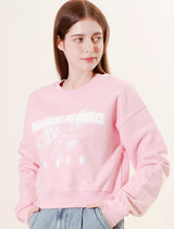 Women's Leith Embossed cropped sweatshirt pink (FCF1TS204W)
