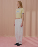 ラブリボンリンガーTシャツ-CREAM