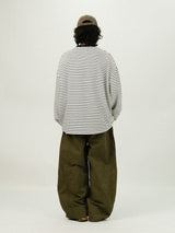 TE Vintage Washing Cargo Banding Pants