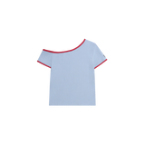 Kitsch Star One Shoulder T-shirt - 2COLOR