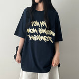 オジーレタリングオーバーサイズフィットショートスリーブTシャツ