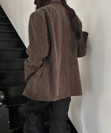 [F/W] ベルベットオーバーフィットブレザー(2color)