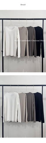 [F/W] Cutting golgi knit t-shirts (4color)