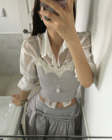 feer mute lace sleeveless tank top