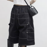 (Unisex) Etresステッチバミューダパンツ