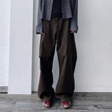 Brown Shadow Wide Pants
