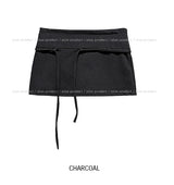 Tote Belted Brushed Skirt