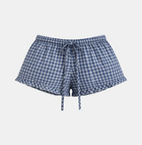May Check Ribbon String Shorts