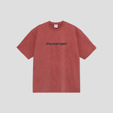 ウォッシュ加工サークルロゴTシャツ - BRICK