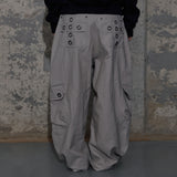 CROSS POCKET CARGO PANTS (PINK BEIGE) F25ZD976