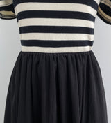 Chels Shirring Short Sleeve Layered One Piece