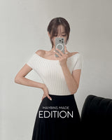 [MADE] Mer off‑shoulder knit