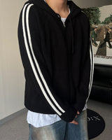 CB Track Knit Hood Zip-up (4C)