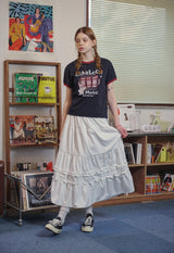 ラッキーデイクロップリンガーTシャツ