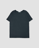 スリムフィットリブ UネックショートスリーブTシャツ