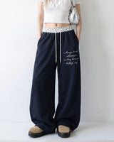 (W's) Dot Banding Wide Sweatpants