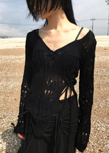  CROCHET RIBBON KNIT