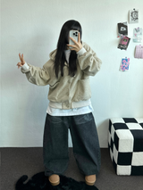 ビッグビッグワイドバルーンデニムパンツ🩶🖤