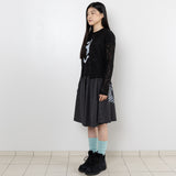 レースニットカーディガン - Black