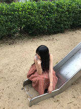 ヒヨコチェックワンピース
