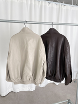 soft leather jumper