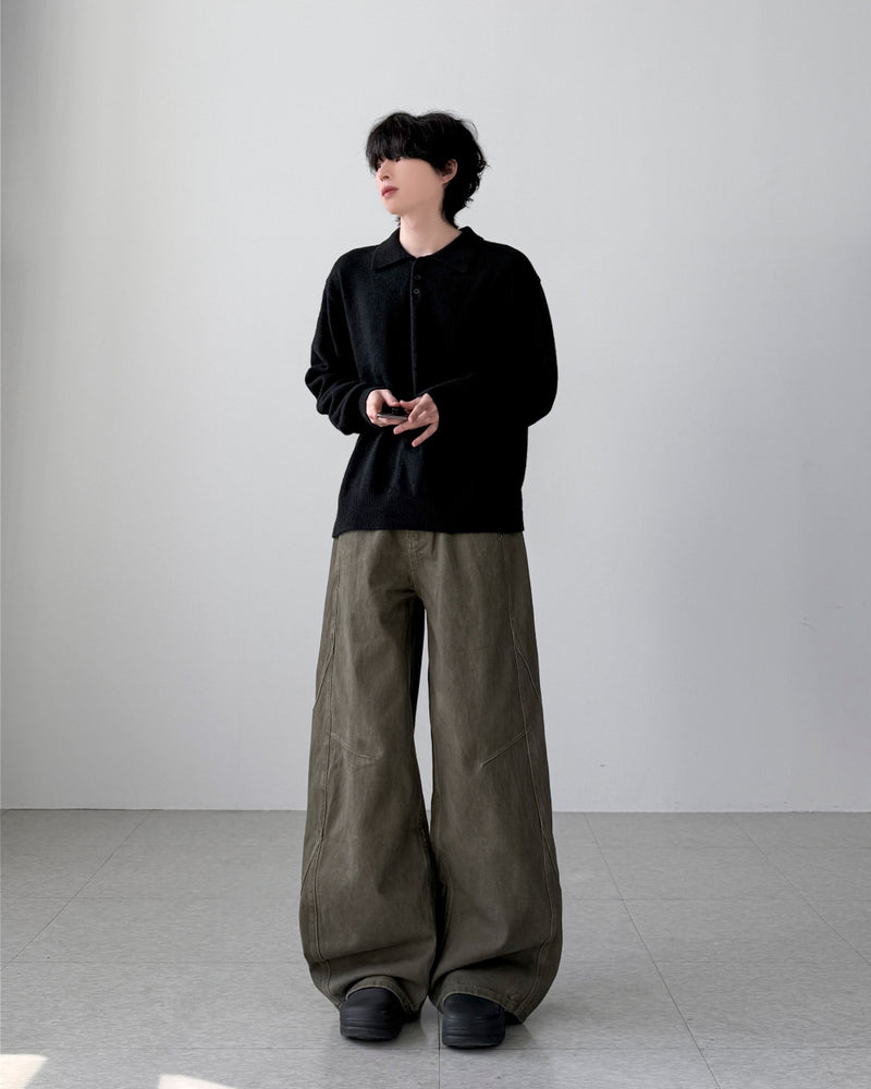 Yuria Wool Collar Knit