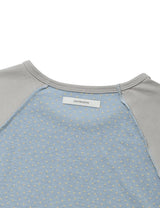STAR CONTRAST RAGLAN T-SHIRT(BLUE)