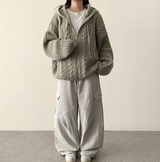 ノアダイアゴナルインシジョンカーゴヘムストリングワイドパンツ