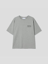 Lettering heavy crop half-sleeves 3color