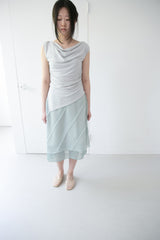 drape off-shoulder sleeveless top(3colors)