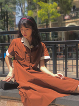 フレンチレトロスリミングドレス