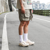 five-pocket utility beach shorts