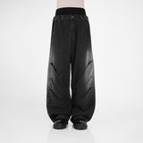 HIERARCHY STUDIOS Warrior - Washed Grey Warrior Denim Baggy Pants