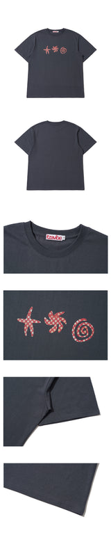 ドゥードゥルTシャツ - チャコール