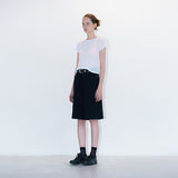 Like ribbed tee white