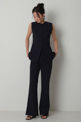 Stretch Slim-Fit Slacks_Navy