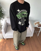 メモリープリンテッドロングスリーブ