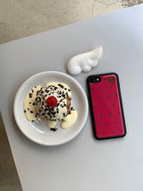 dot epoxy case - raspberry cookie