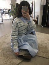 Mono Stripe V-Neck Knit (3color)