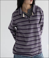 sume stripe sweatshirt long sleeve T