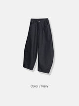 Eisanne Non-Fade Curved Denim Pants 3C