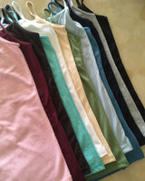 Bisom Color Strap Sleeveless Top